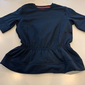 Lululemon Short Sleeve Peplum Sweatshirt
